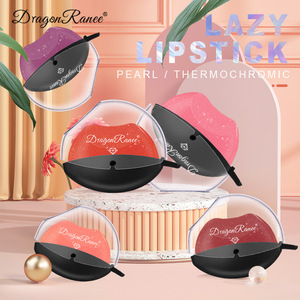Ejderha Ranee su geçirmez nemlendirici ruj dudak şekli Glitter tembel ruj renk değiştirme Glitter ruj - Product Image 2