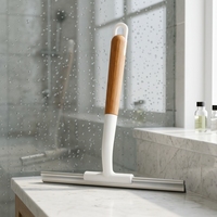Raclette de douche en silicone avec manche en PP pour nettoyer les fenêtres, les sols, les armoires, les comptoirs et les tables à manger
