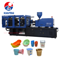 Mesin Cetak Injeksi Hidrolik Horizontal Haitai HTW280 untuk PET/PP/PC Kontrol PLC Berat Injeksi 732g Kapasitas 266g/s