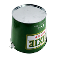 5L Or seau à Glace En Gros Personnalisé Rond de Vin de Bière En Métal Galvanisé Seau En Étain Pour Jardin
