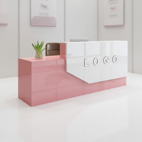 Escritorio Moderno y Duradero, Muebles de Oficina, Conjunto de Escritorio Pequeño, Scrivania, Mostrador de Recepción Moderno, Mostrador de Recepción para Salón de Belleza