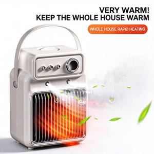 Calentador de Cerámica PTC 2 en 1 con Humidificador, Calentador Ultrasónico de Espacio con Vaporizador, Calentador Portátil de Calentamiento Rápido de 1200W/2000W con Protección Contra Sobrecalentamiento - Product Image 1