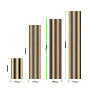 HENGJIU Vente en gros de panneaux muraux acoustiques en bois à lattes, en MDF et feutre, insonorisants, pour décoration intérieure moderne, sur mesure, pour hôtel, NRC 90% - Product Image 4