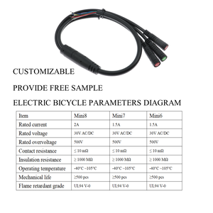 Ip67 Waterdichte Verlengkabel 23456pin M8 Model 2a Nominale Huidige Mini Connector - Product Image 2