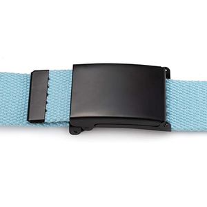 Factory 3.8 cm 1.5 Inch <strong>Polyester</strong> Cotton Canvas <strong>Webbing</strong> <strong>Belt</strong> with Plate Buckle Adult Men's Waistband <strong>Belts</strong> for Outdoor Training - Product Image 3