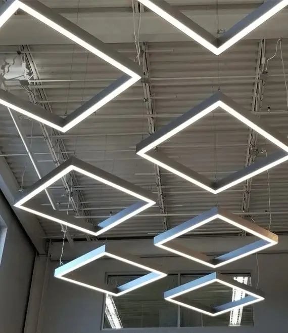 New Design Suspended DIY Office Aluminum18W Led Linear Light fixture