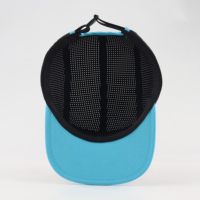 Casquette 5 panneaux réglable avec logo brodé personnalisé de haute qualité ODM OEM, casquette de sport respirante perforée à 4 panneaux, casquette snapback