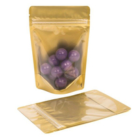 Sachets refermables multi-usages à fermeture éclair, avec fenêtre transparente, pour snacks, vente directe usine