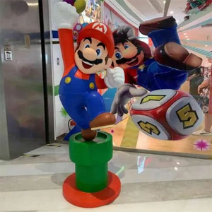 Statue de Mario et Luigi pour décoration d'extérieur, taille réelle, dessin animé, mario brothers sculptures - Product Image 4