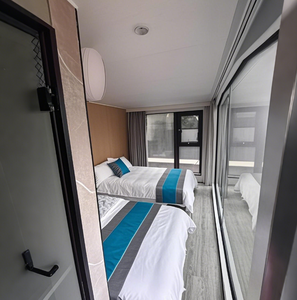 Maison conteneur préfabriquée en acier avec salle de bain et système de maison intelligente pour hôtel, appartement, salon, chambre, atelier, centre commercial, sous-sol - Product Image 5