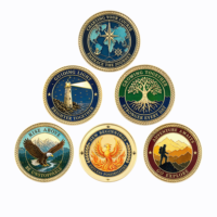 Pièces de monnaie commémoratives en métal plaqué à thème ange, prix d'usine, logo personnalisé, émail souple de haute qualité, pièces de monnaie de défi