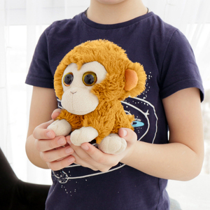 Peluche de Mono de Ojos Grandes, Juguete de Peluche Suave Amarillo para Niños, Animal de Peluche con Cara Redonda, Fabricante de Peluches Personalizados OEM - Product Image 5