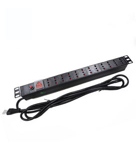 Enchufe PDU de Aleación de Aluminio Tipo UK 13A de 6 y 8 Vías de 19'' con Extensión de 2.0m para Montaje en Rack para Enchufes Tipo UK 13A - Product Image 6