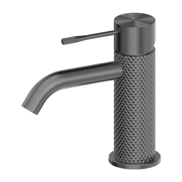 Health Brass Ltaly Designer Luxury Basin Knurled Bathroom Taps Single Hole Mixer Luxury Hotel Basin Faucets Black
