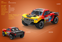 1:18 PVC Racing Truck Modèle Tous les Terrains Monster Truck Électrique Hors Route RC Jouet Voiture Sur Chenilles Rapide 2WD Télécommande Buggy