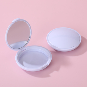 Su misura di grande capacità monostrato <span class=keywords><strong>polvere</strong></span> compatta, Blush e Contouring scatole con specchietti bianco rotondo Design per cosmetici - Product Image 4