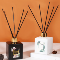 Diffuseur de parfum d'ambiance carré sans flamme, 150 ml, style classique, longue durée, parfum romantique