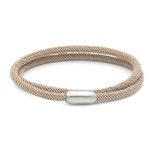 <span class=keywords><strong>Bracelet</strong></span> en corde milanaise à fermoir magnétique de haute qualité, double couche, en acier inoxydable, tissé à la main, décontracté, pour hommes et femmes - Product Image 5