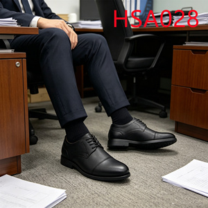 ZYF, <span class=keywords><strong>Zapatos</strong></span> <span class=keywords><strong>de</strong></span> Cuero para Hombre con Diseño <span class=keywords><strong>de</strong></span> Doble Articulación para Personal Gubernamental, <span class=keywords><strong>Zapatos</strong></span> <span class=keywords><strong>de</strong></span> Uniforme Hua Singh con Punta Redonda <span class=keywords><strong>de</strong></span> Cuero Patentado, HSA029 - Product Image 4
