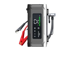Démarreur d'urgence pour voiture, alimentation 12V, gonfleur de pneus embarqué, machine tout-en-un, batterie au lithium ternaire 24000mAh
