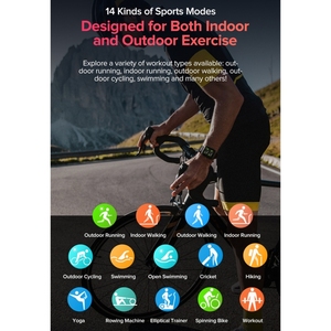 <span class=keywords><strong>Ulefone</strong></span> นาฬิกาสมาร์ทวอช,นาฬิกาข้อมือ GPS 5ATM วัดอัตราการเต้นของหัวใจกันน้ำ - Product Image 4