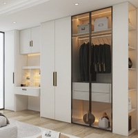 Armoire de chambre à coucher en bois au design moderne, armoire mobile en bois royal, nouveau design simple, armoire pliante en bois