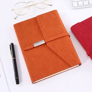 Hot-Selling A5 Customized Hardcover Notebook Thermal Binding PU Leather Cover Business <b>Journal</b> Planner 100 Sheets Custom Color - Product Image 2