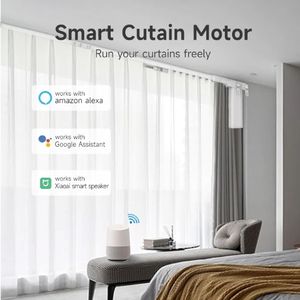 Fabrication Tuya Zigbee (Google Alexa, <span class=keywords><strong>Echo</strong></span>, Alice) Rail <span class=keywords><strong>de</strong></span> rideaux motorisé intelligent <span class=keywords><strong>de</strong></span> 6m à 7.1m - Product Image 6