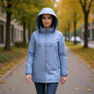 Chaqueta cortavientos de moda para mujer HDJ KD-802, abrigo para mujer de talla grande - Product Image 1