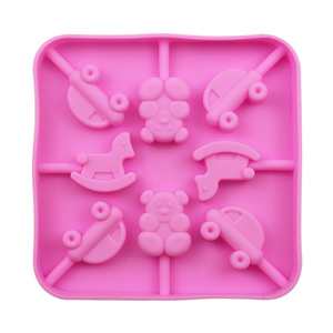280 Trojan gấu xe mô hình khuôn kẹo cứng Silicone kẹo mút khuôn cứng kẹo bánh công cụ nhà bếp cung cấp Khuôn nướng BPA miễn phí - Product Image 5