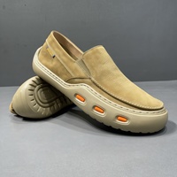Nouvelle Collection 2026 – Mocassins Rétro Homme en Cuir Véritable à Bout Épais, Respirants, Légers et Confortables, Style Business Décontracté Blanc