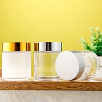 Bouteilles cosmétiques 200 ml pour crème corporelle, pots en PET transparents noirs et blancs pour bougies 200 g avec couvercle métallique noir et or rose, échantillon gratuit, décalcomanie offerte