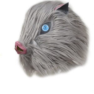 Masque de visage de cochon Demon Slayer Inosuke Hashibira, taille unique, accessoire de costume de cosplay, accessoire de fête d'Halloween - Product Image 5