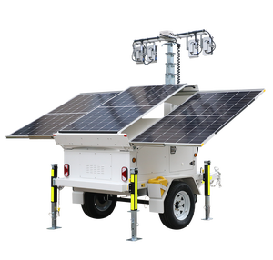 Tour d'éclairage portable solaire pour travaux de nuit - Product Image 5
