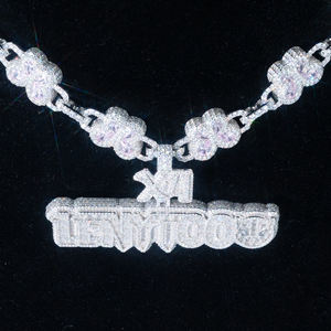 Pendentif Hip Hop Style VVS en Diamant de Laboratoire Sertissage Glacé pour Homme, Personnalisé, Certifié IGI, en Argent 925, Lettre Initiale, Bijoux Fins - Product Image 1