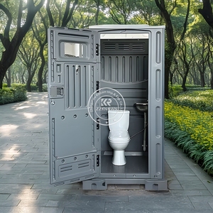 Baño Portátil Prefabricado Nuevo Modelo 2025, Inodoro Móvil, Baño Público Exterior, Cabina de Inodoro de Plástico - Product Image 3
