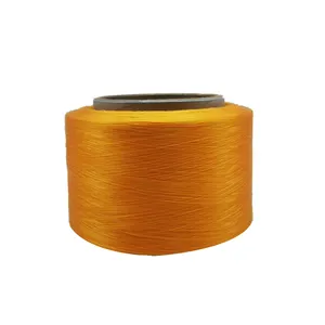 FDY 150D/48F, fil de Filament de Polyester brillant teint pour tricoter l'étiquette tissée