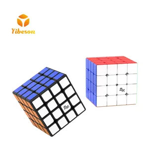 Adult children high speed cube iq puzzle game yongjun toys cube 4 by 4 magnetic yj mgc 4x4 with certificates