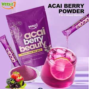 GMP Certified <span class=keywords><strong>Berry</strong></span> Pó Misturado com Açaí & Sabugueiro Etiqueta Original Antioxidante & Melhoramento Da Pele para Adultos - Product Image 4