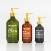 Flacons de lotion pour le corps, d'huile et de shampoing à pompe dorée, flacons vides pour shampooing et après-shampoing, emballage pour soins capillaires, marque privée