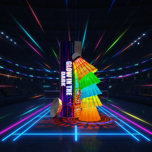 Volants <span class=keywords><strong>de</strong></span> <span class=keywords><strong>badminton</strong></span> d'entraînement EAGLES LED, plumes en nylon durables, utilisation intérieure/extérieure, lot <span class=keywords><strong>de</strong></span> 11 et lot <span class=keywords><strong>de</strong></span> 5 - Product Image 2