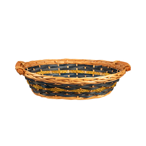 Scatola portaoggetti <span class=keywords><strong>in</strong></span> <span class=keywords><strong>vimini</strong></span> di erba marina intrecciata a mano, cesto <span class=keywords><strong>in</strong></span> <span class=keywords><strong>vimini</strong></span>, organizer da scrivania per trucchi, contenitore multiuso - Product Image 4