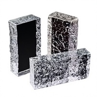 Bloc de verre creux standard 8 cm, brique de verre décorative pour les cloisons de salle de bain et d'escalier