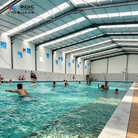 Estructura de Acero Antioxidante para Piscina Cubierta, Nave de Acero para Piscina
