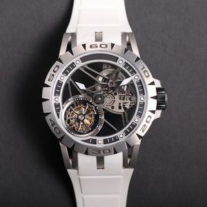 Montre mécanique automatique squelette de luxe avec tourbillon, boîtier en titane, 45 mm, montre haut de gamme pour homme - Product Image 3