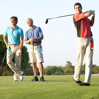 Pochette de golf portable en néoprène imperméable et durable, colorée, pour balles et tees de golf, en stock