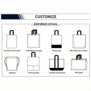 <b>Black</b> PP Woven <b>Bag</b> Full-color Printed Laminated PP Woven <b>Bag</b> Waterproof Handheld Shopping <b>Bag</b> - Product Image 5