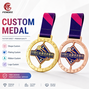 Medalla <span class=keywords><strong>de</strong></span> Metal Personalizada <span class=keywords><strong>de</strong></span> Aleación <span class=keywords><strong>de</strong></span> Zinc con Logotipo 3D y Cinta para Fútbol, Baloncesto, <span class=keywords><strong>Voleibol</strong></span> - Product Image 1