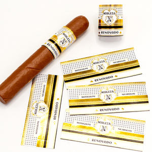 Gepersonaliseerde Banda De Cigarros Op Maat Bedrukt Luxe Sigarenband Ringlabel Goudfolie Reliëf Bandas Para Cigarros - Product Image 5