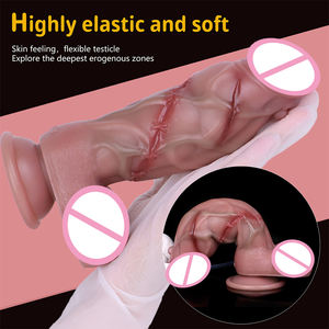 SXXY раненые фаллоимитаторы 7,68 дюймов большой пенис силиконовая мощная присоска Анальная секс-игрушка для женщин секс-инструменты для взрослых 18 - Product Image 4